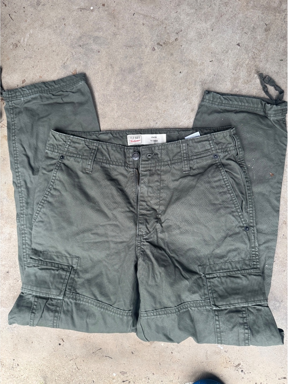Vintage Y2K Old Navy Cargo Pants 29x30 Olive